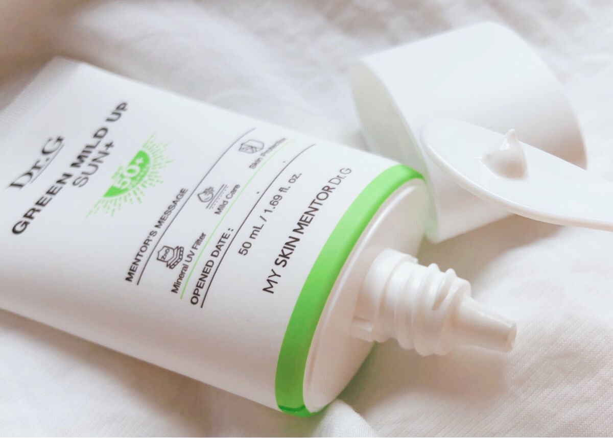 グリーンマイルドアップサンプラス/Dr.G/日焼け止めクリームを使ったクチコミ(5枚目)