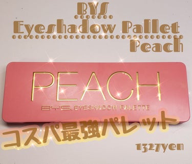 BYS EYESHADOW PALETTE PEACH/BYS/アイシャドウパレットを使ったクチコミ（1枚目）