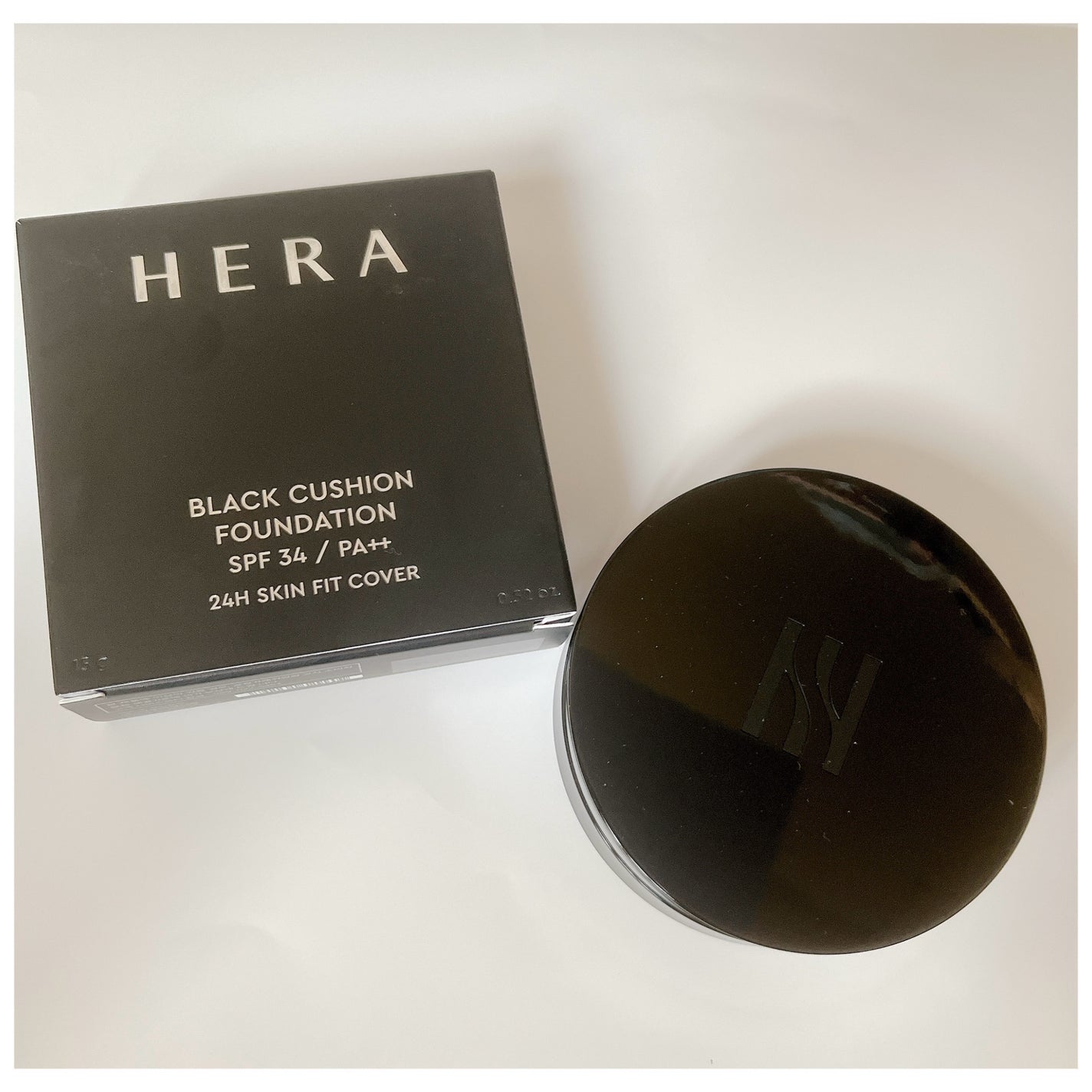 ブラック クッション ファンデーション/HERA/クッションファンデーションを使ったクチコミ(1枚目)