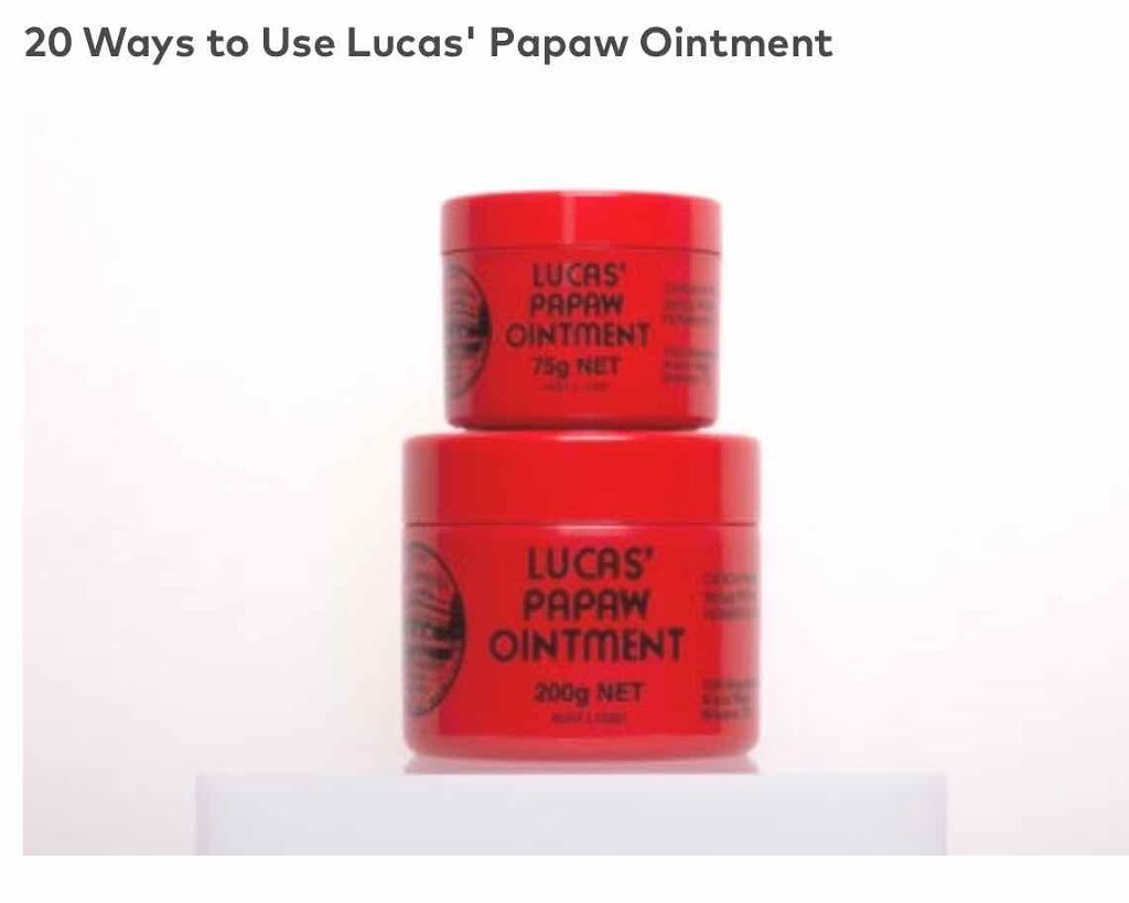 LUCAS’ PAPAW OINTMENT/LUCAS’ PAPAW REMEDIES/フェイスクリームを使ったクチコミ(2枚目)