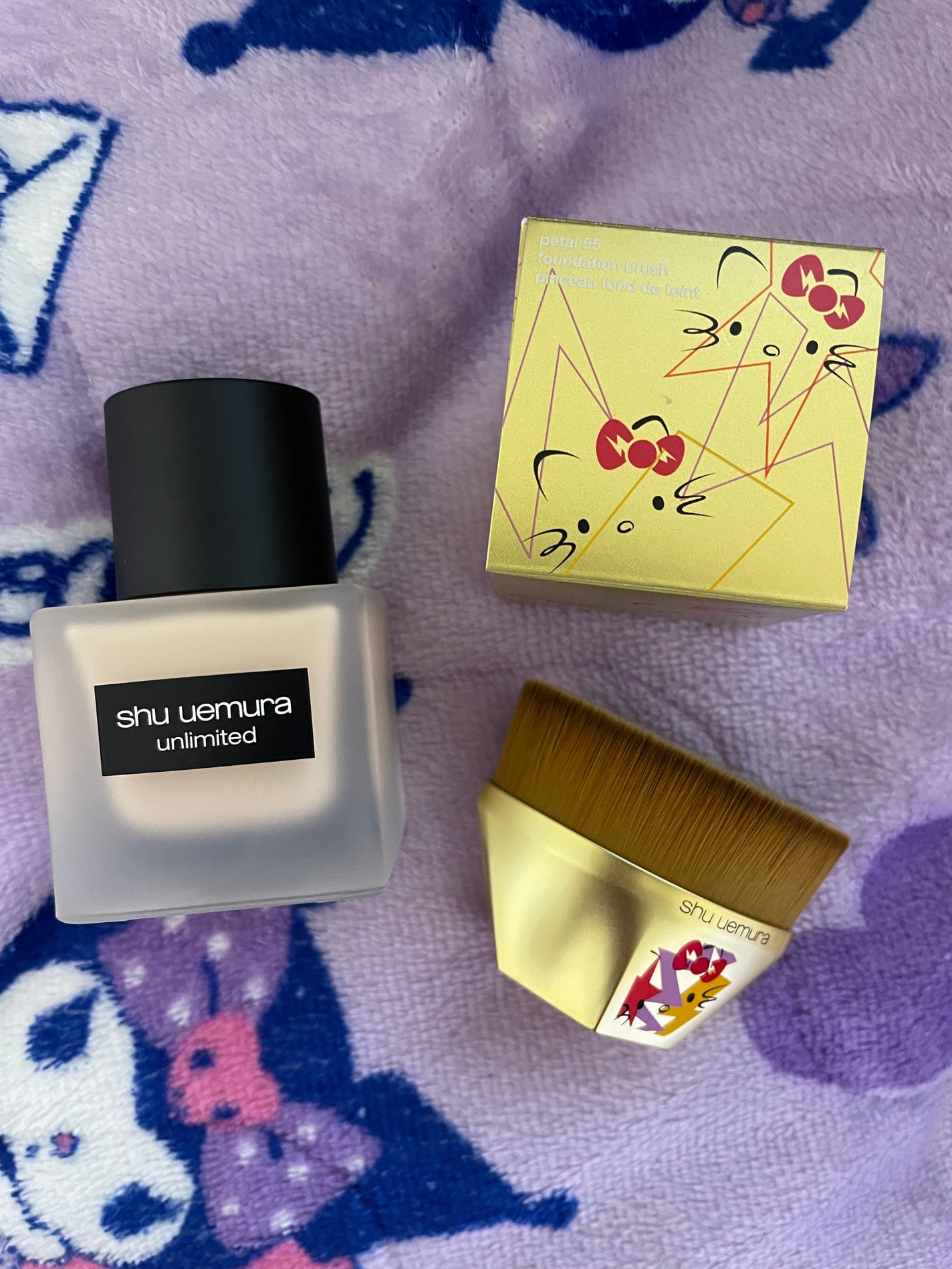 ペタル 55 ファンデーション ブラシ/shu uemura/メイクブラシを使ったクチコミ(4枚目)