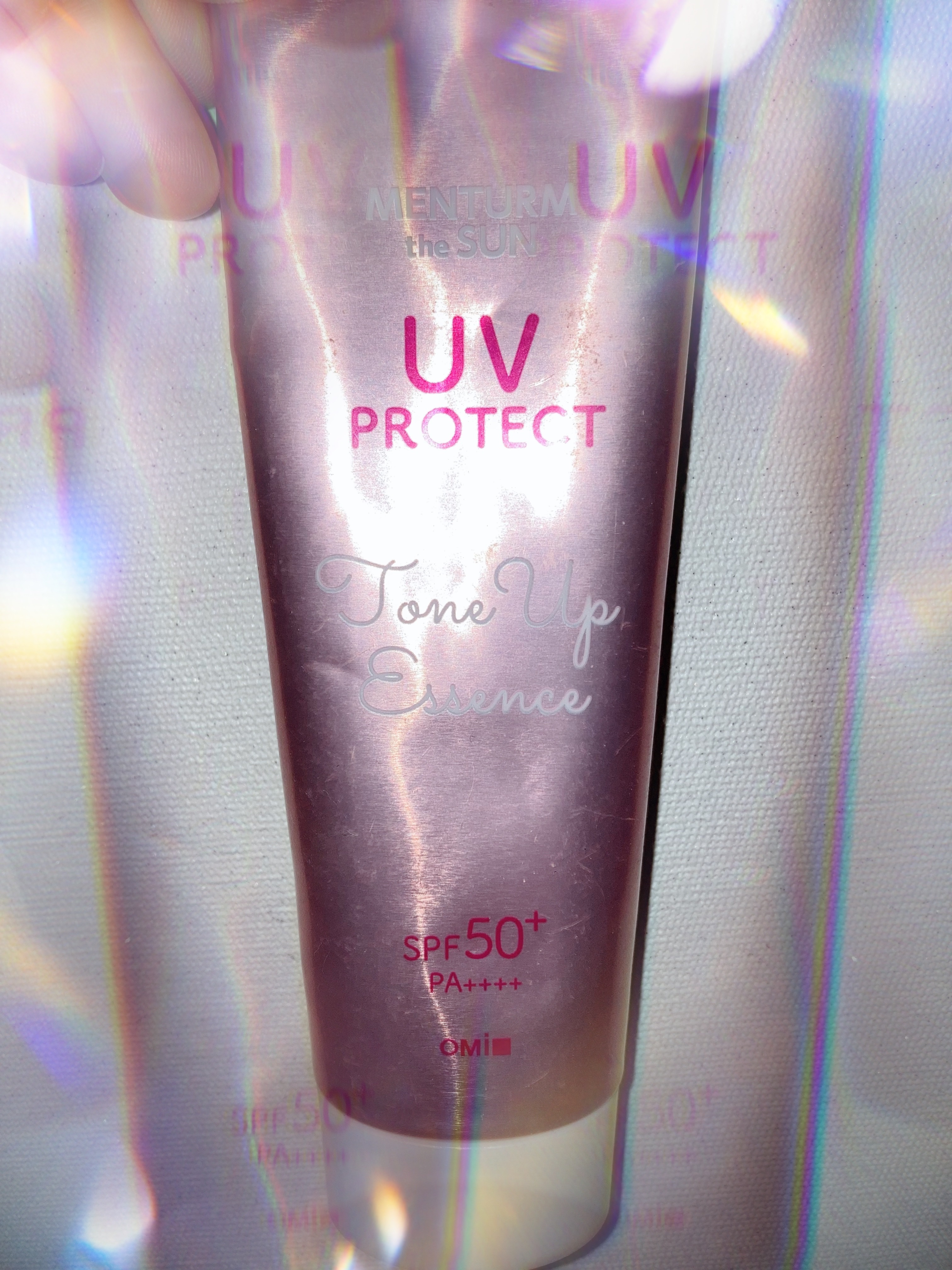 メンタームザサン トーンアップUVエッセンス/メンターム/日焼け止めローションを使ったクチコミ（1枚目）
