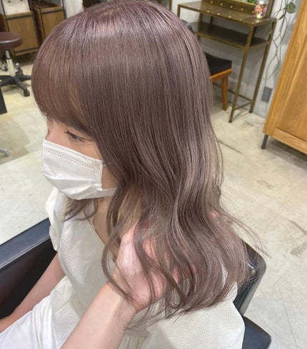 ANJU/美容師♡ on LIPS 「ラベンダーカラーコレクション♡色落ちは綺麗なミルクティーに♡ご..」(5枚目)