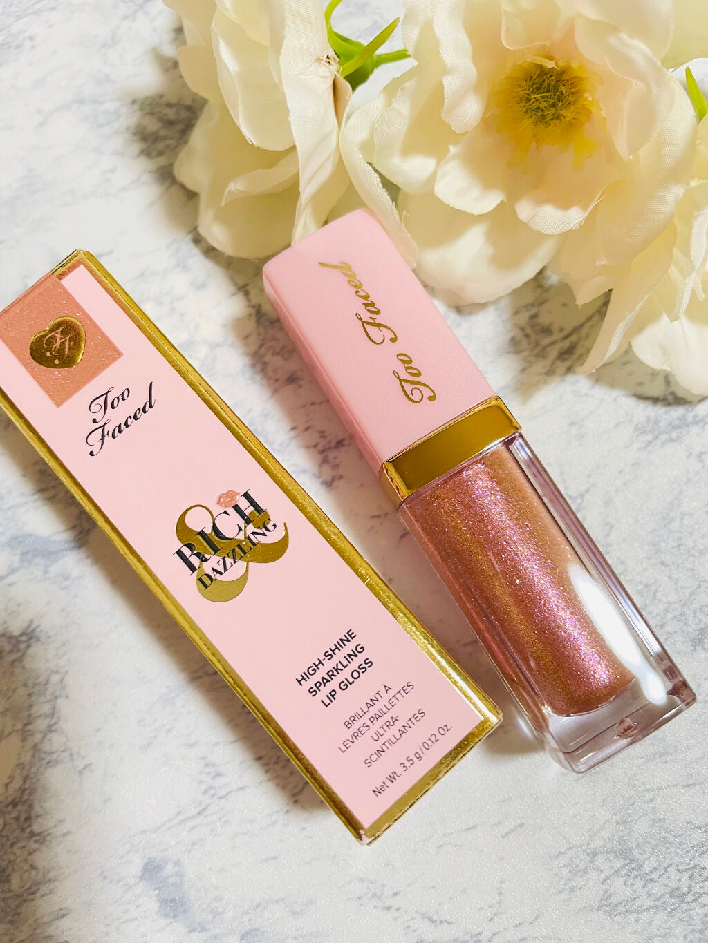 リッチ&ダズリン ハイシャイン スパークリング リップグロス/Too Faced/リップグロスを使ったクチコミ(1枚目)
