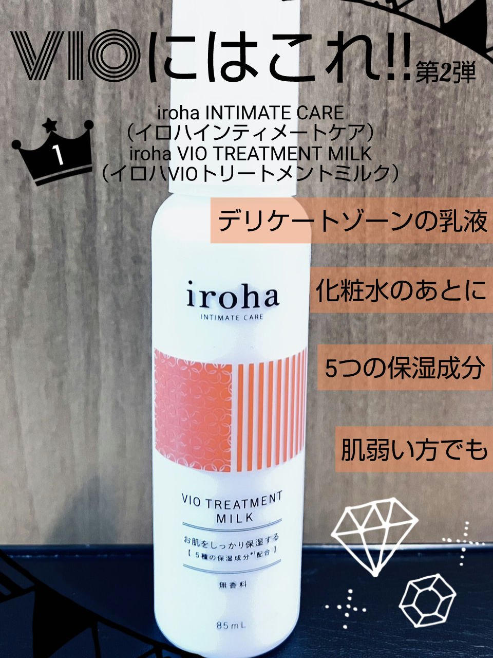 iroha VIO TREATMENT MILK /iroha INTIMATE CARE/デリケートゾーンケアを使ったクチコミ（1枚目）
