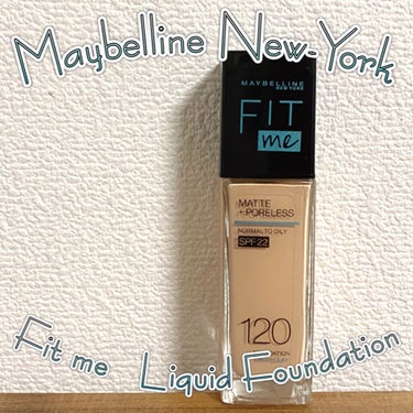 MAYBELLINE NEW YORK
フィットミー リキッドファンデーション R
120


マスク生活になってファンデーションを
使用しなくなったのですが、、
やっぱりお休みの日はフルメイクしたい！