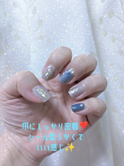 chinyan28 on LIPS 「ネイルシールQoo10で購入しています。今回はラメ感もデザイン..」(2枚目)