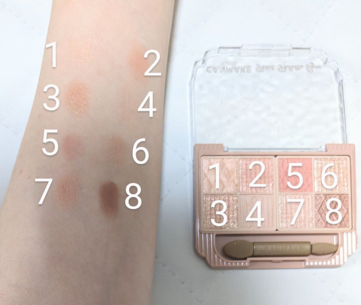 プティパレットアイズ/キャンメイク/パウダーアイシャドウを使ったクチコミ（3枚目）