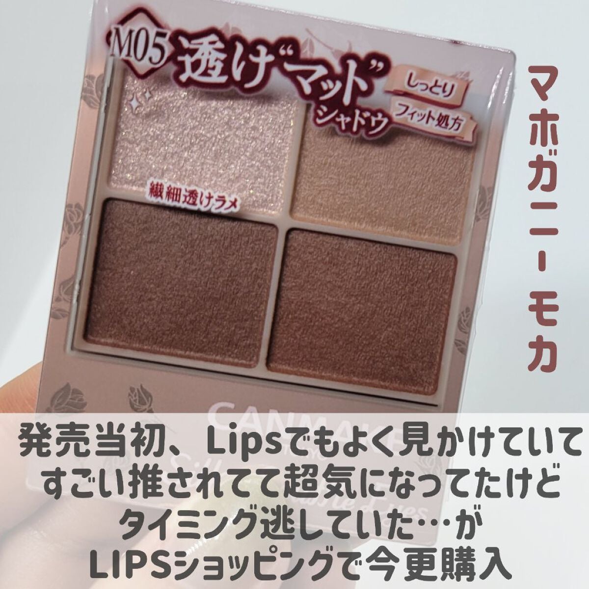 シルキースフレアイズ(マットタイプ)/キャンメイク/アイシャドウパレットを使ったクチコミ(2枚目)