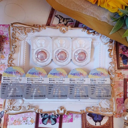 フラワーアイズ ワンデー/株式会社ビューフロンティア/ワンデー(1DAY)カラコンを使ったクチコミ(2枚目)