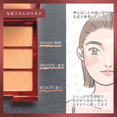 MADE FOR SHADE  BRONZE & SCULPT TRIO PALETTE/ONE/SIZE by Patrick Starrr/シェーディングを使ったクチコミ（5枚目）