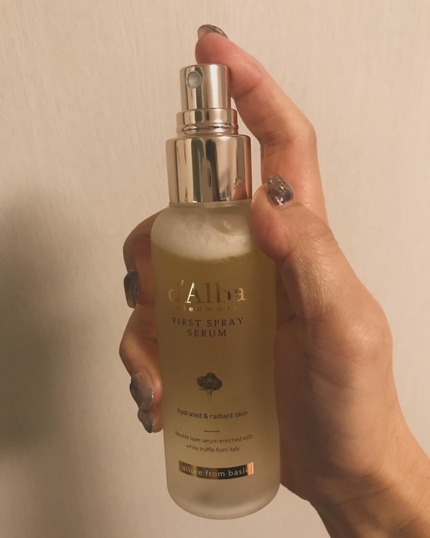 ダルバ ホワイトトリュフファーストスプレーセラム/ダルバ/ミスト状化粧水を使ったクチコミ(4枚目)