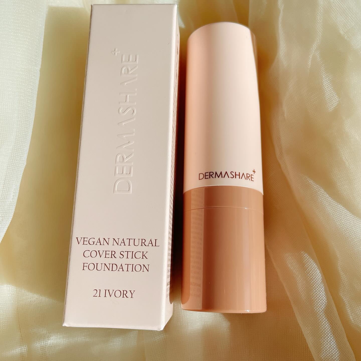 ヴィーガンナチュラルカバースティックファンデーション/DERMASHARE/その他ファンデーションを使ったクチコミ（1枚目）