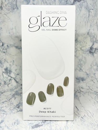 GLAZE グレーズ 半硬化タイプジェルネイルシール Deep Khaki