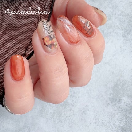 チャームスティックジェル #21 アンバー/OMD/オールインワンネイルを使ったクチコミ(2枚目)