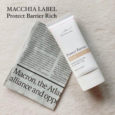 Macchia Label プロテクトバリアリッチcのクチコミ「Macchia Labelのプロテクトバリアリッチcをお試しさせて頂きました！

化粧水、乳液.....」（1枚目）