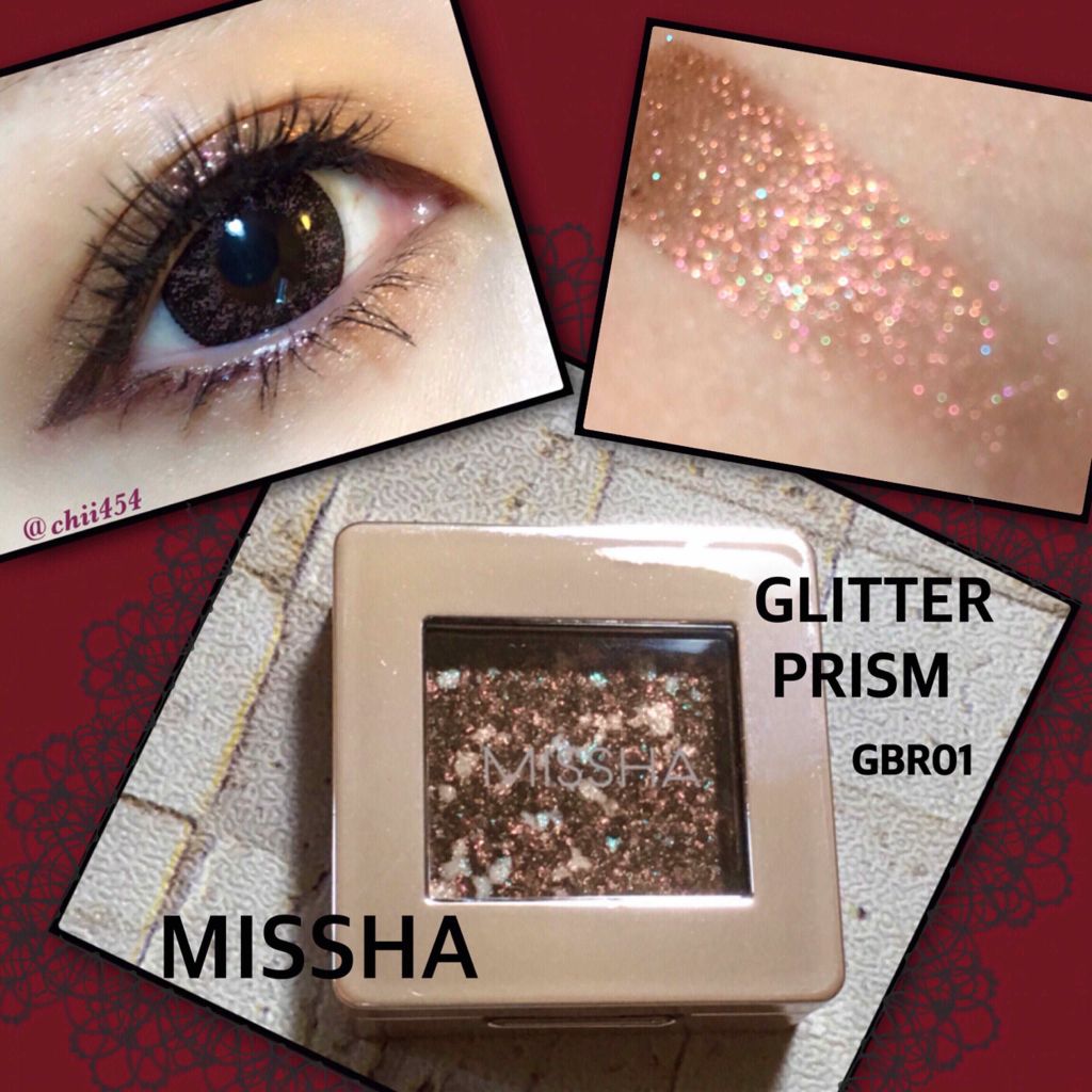 グリッタープリズム シャドウ/MISSHA/グリッターを使ったクチコミ(1枚目)