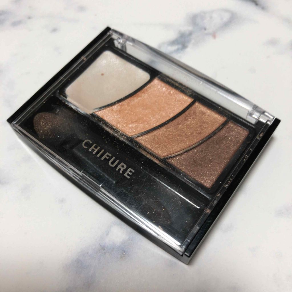 グラデーション アイ カラー（チップ付） 74 ブラウン系/ちふれ/アイシャドウパレットを使ったクチコミ（1枚目）