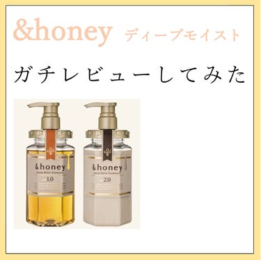 ディープモイスト ヘアパック1.5/&honey/洗い流すヘアトリートメントを使ったクチコミ（1枚目）