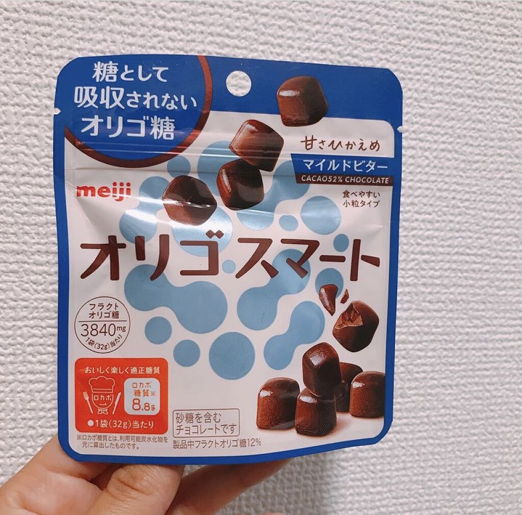 オリゴスマートマイルドビターチョコレートパウチ/明治/低糖質食品を使ったクチコミ（1枚目）