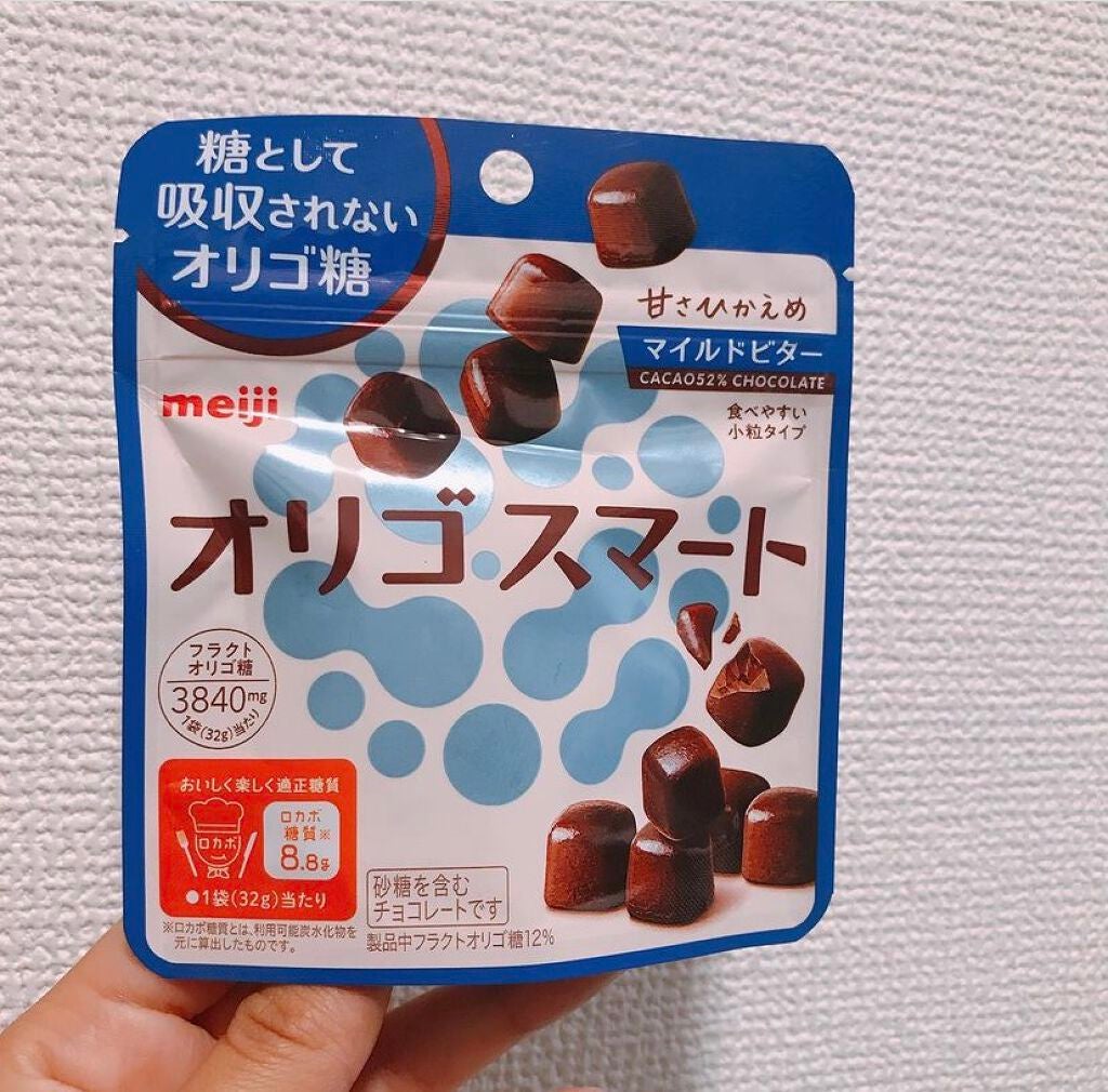 オリゴスマートマイルドビターチョコレートパウチ/明治/低糖質食品を使ったクチコミ(1枚目)