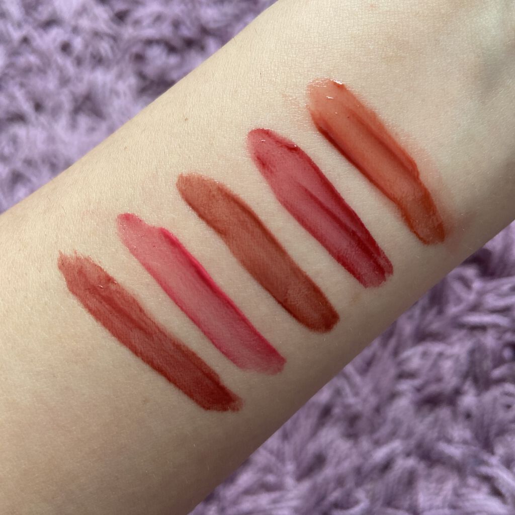 ジューシーラスティングティント/rom&nd/リップティントを使ったクチコミ（2枚目）