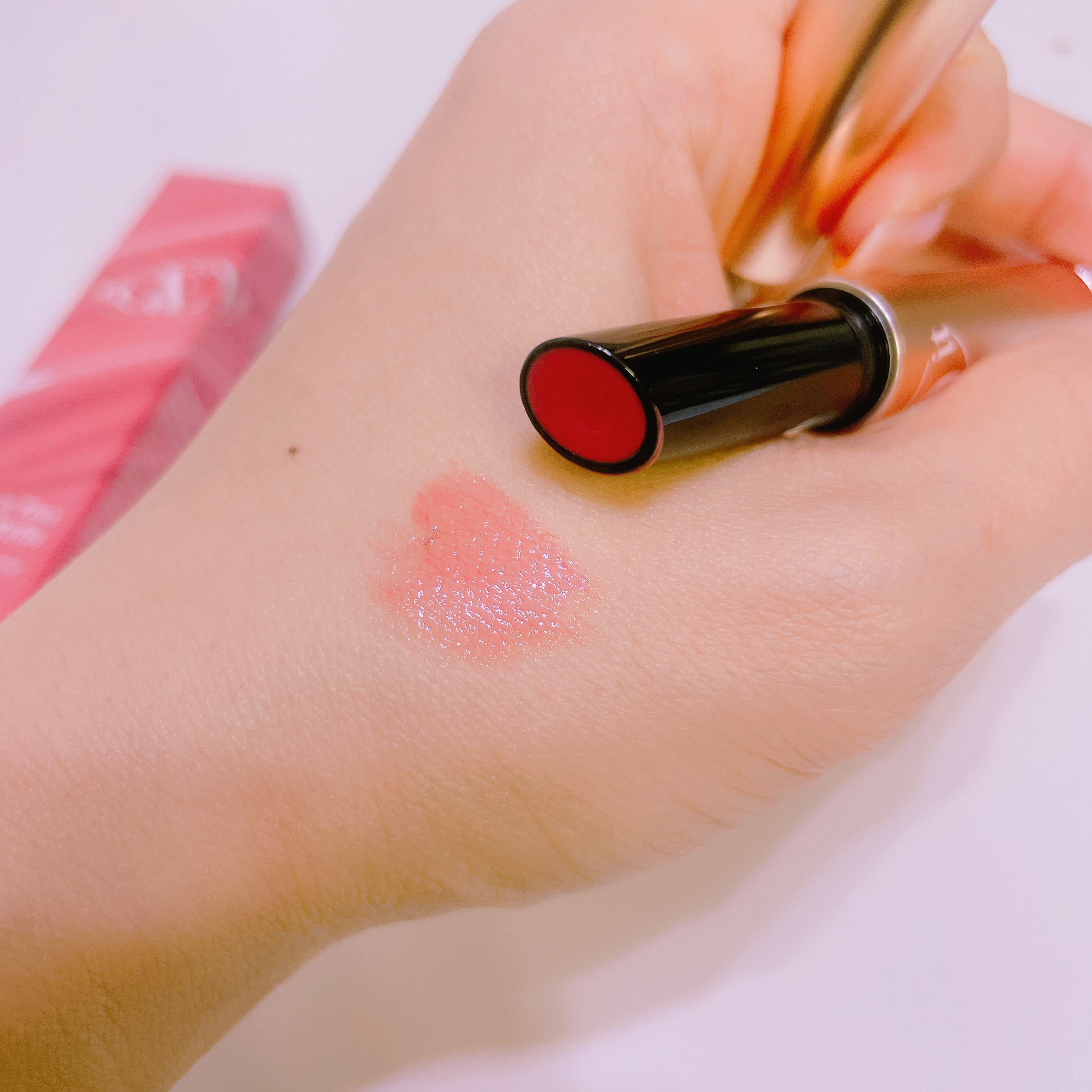 ゲットイットティントグレーズバーム/TONYMOLY/リップティントを使ったクチコミ（3枚目）