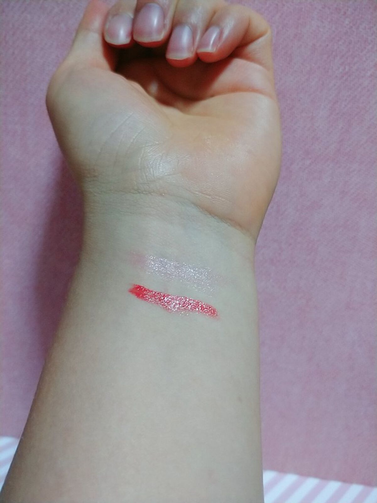 ジェムグローリップスティック 01 Opal Butte/MINEST/口紅を使ったクチコミ（2枚目）