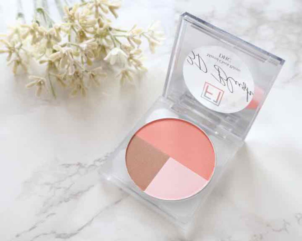 DHCミネラルチークパレット3Dブラッシュ［F1］/DHC/パウダーチークを使ったクチコミ（1枚目）