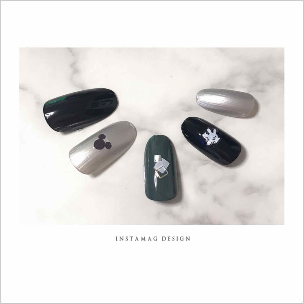 メタルカラーネイル プラチナシルバー　/キャンドゥ/マニキュアを使ったクチコミ（3枚目）