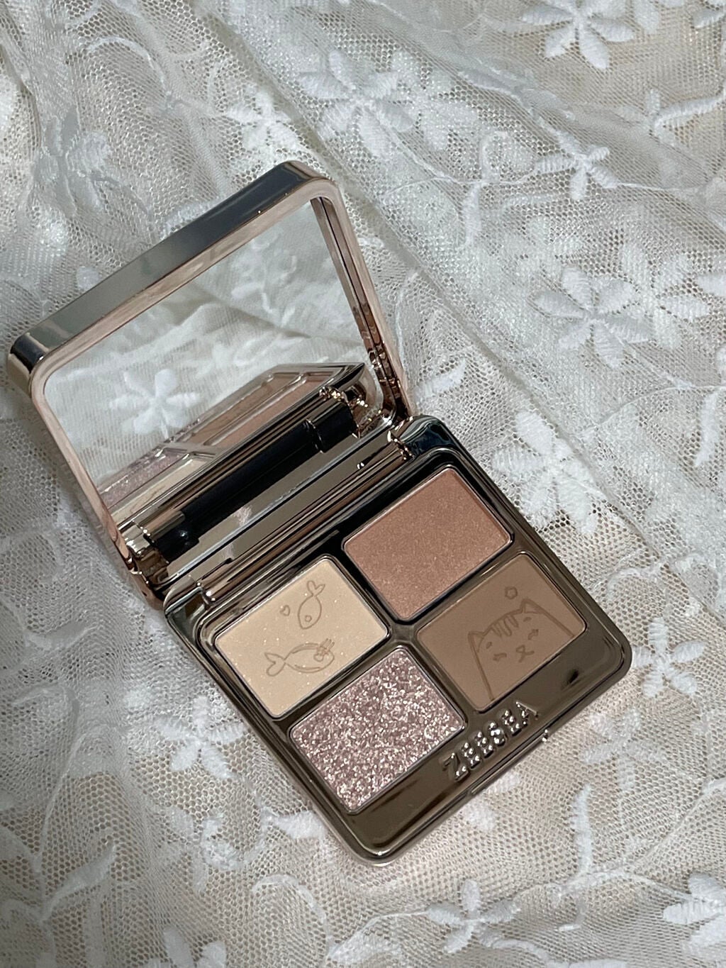 かな🍓 on LIPS 「ZEESEA夢幻燦爛 動物シリーズ 四色アイシャドウ01ブリテ..」(2枚目)