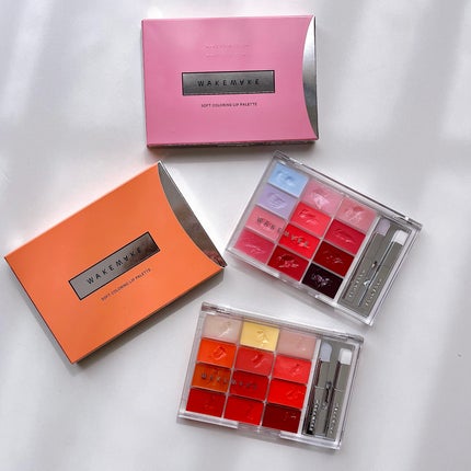 ソフトカラーリングリップパレット/wakemake/口紅を使ったクチコミ(10枚目)