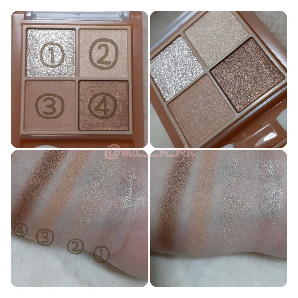 ベージュトーンアイシャドウ/CEZANNE/アイシャドウパレットを使ったクチコミ(3枚目)