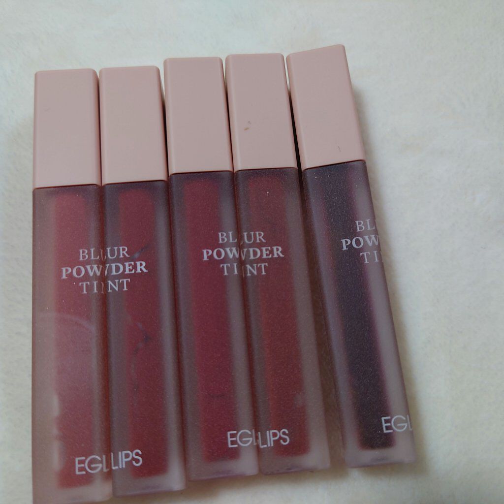 ブラーパウダーティント/EGLIPS/リップティントを使ったクチコミ（2枚目）