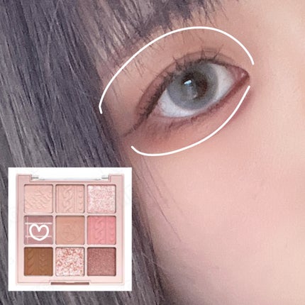 シャドウパレット/dasique/アイシャドウパレットを使ったクチコミ(2枚目)