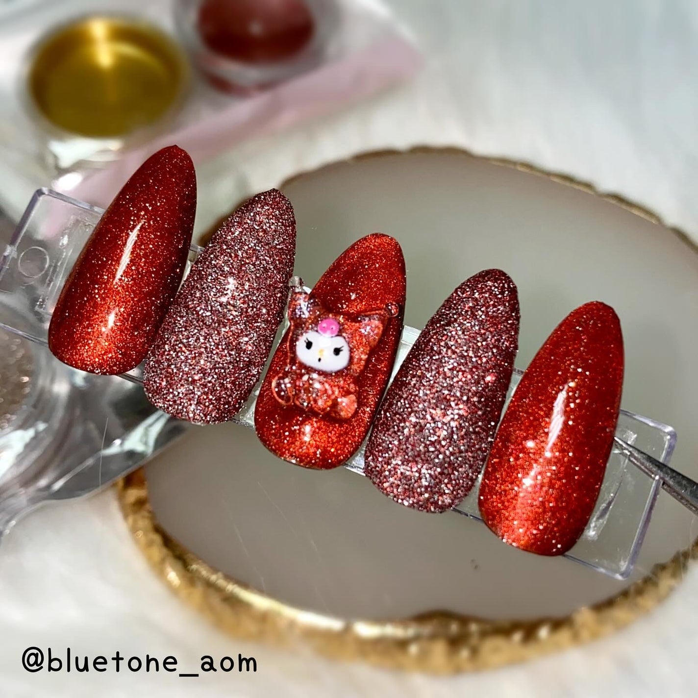 反射グリッター 2Pセット/DAISO/ネイル用品を使ったクチコミ(6枚目)