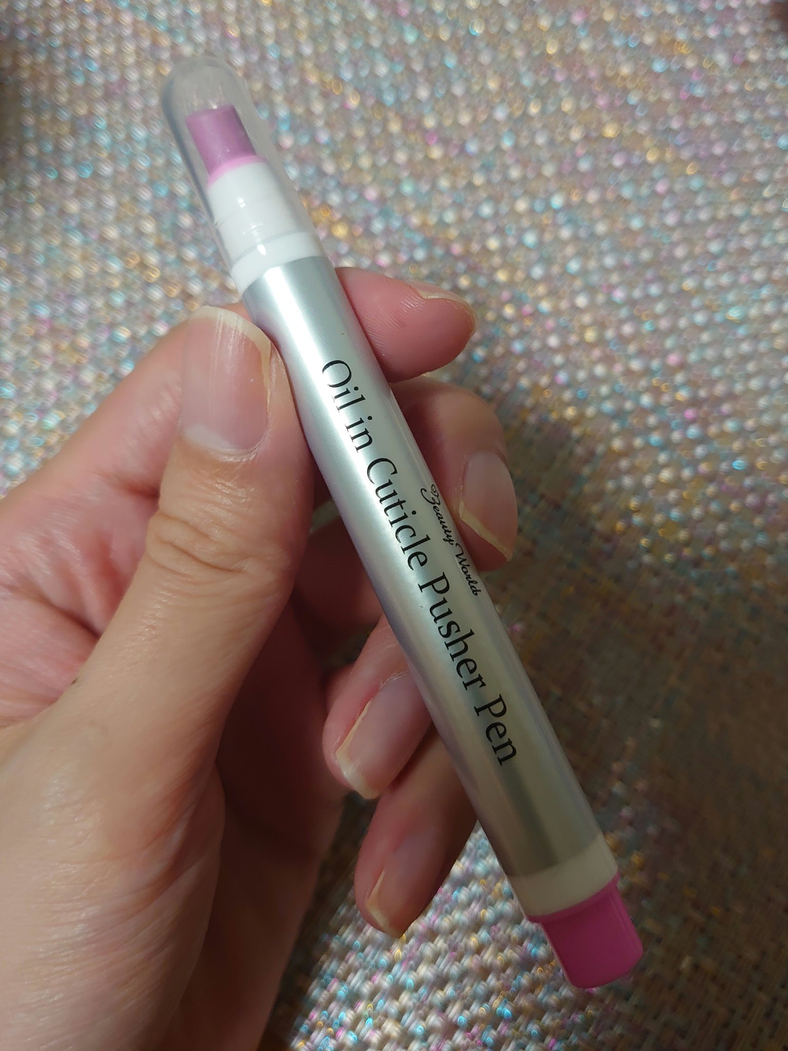 オイルインキューティクルプッシャーペン/ビューティーワールド/ネイル用品を使ったクチコミ（2枚目）