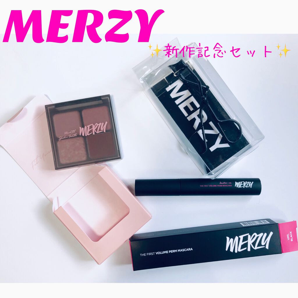 【MERZY 新作発売記念セット
ムードフィットアイシャドウパレット＋ボリュームパーママスカラ】


¥1,820(メガ割価格)


こちらはQoo10のメガ割期間中に
購入していました！

メガ割期間限定で、
アイシャドウパレットとマスカ