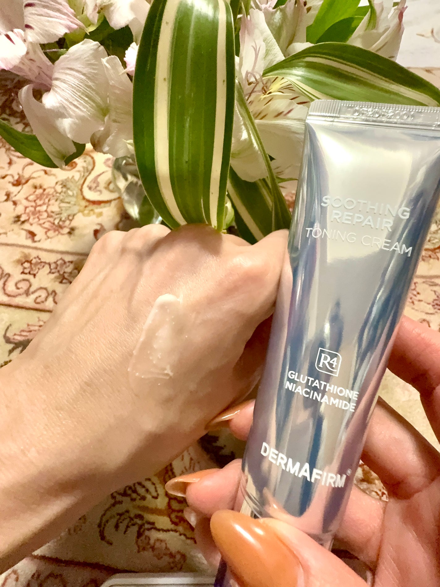 スージングリペア トーニングクリーム/ダーマファーム/フェイスクリームを使ったクチコミ(3枚目)