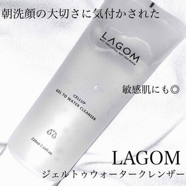 ラゴム ジェルトゥウォーター クレンザー(朝用洗顔)/LAGOM /洗顔フォームを使ったクチコミ（1枚目）