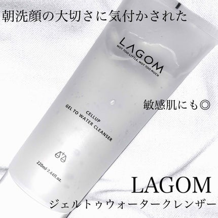 ラゴム ジェルトゥウォーター クレンザー(朝用洗顔)/LAGOM /その他洗顔料を使ったクチコミ(1枚目)