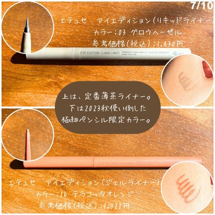 ラスティング ジェルアイライナー/DECORTÉ/ジェルアイライナーを使ったクチコミ(7枚目)