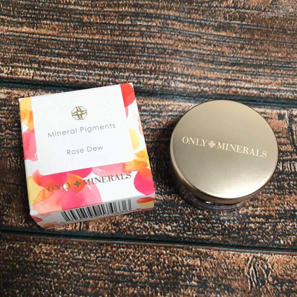 ミネラルピグメント ローズデュー/ONLY MINERALS/単色アイシャドウを使ったクチコミ（1枚目）