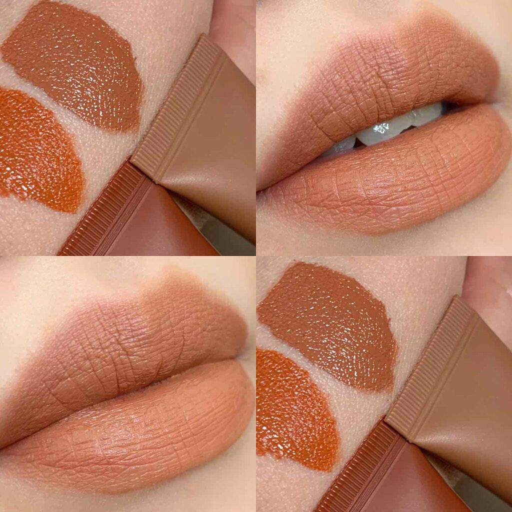 マイマットリップペイント ブラウン/MY COSME BOX/口紅を使ったクチコミ（3枚目）