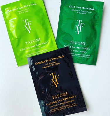 TAFOMI カーミングタムシートマスクのクチコミ「♡TAFOMI♡

◎Hyaluron Tam Sheet Mask  白色⚪️
◎VITA .....」（3枚目）