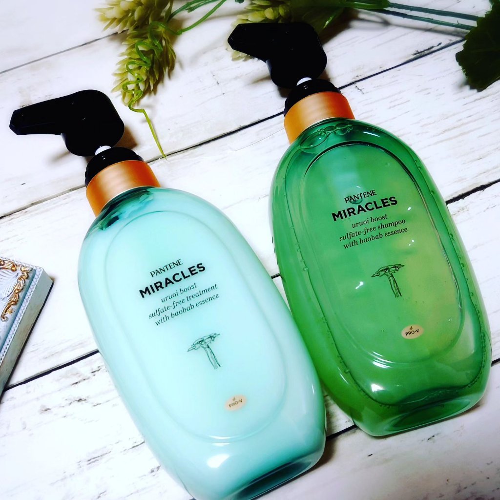 ミラクルズ うるおいブースト シャンプー/トリートメント/パンテーン/市販シャンプーを使ったクチコミ（1枚目）