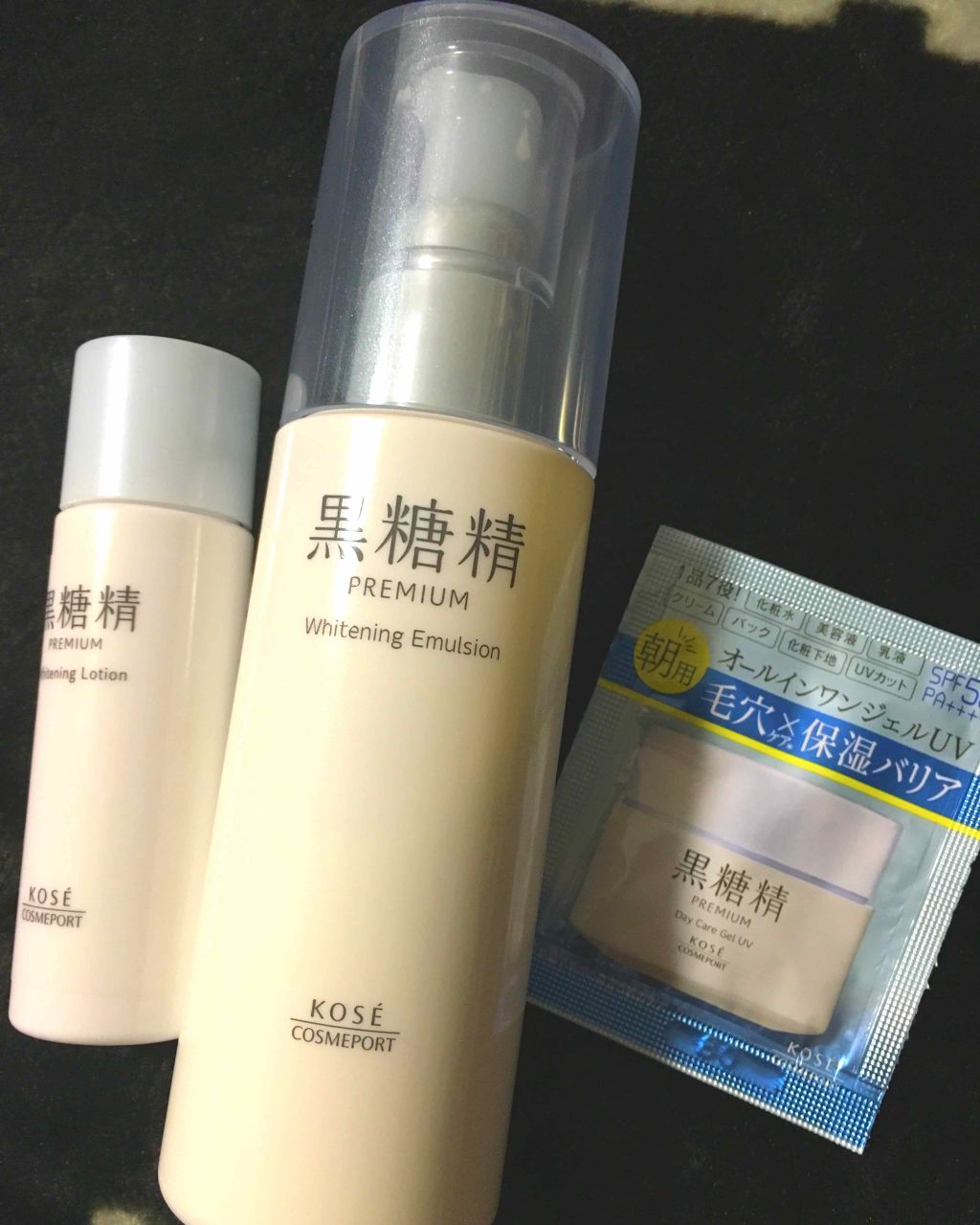 プレミアム デイケアジェルUV/黒糖精/オールインワン化粧品を使ったクチコミ（1枚目）