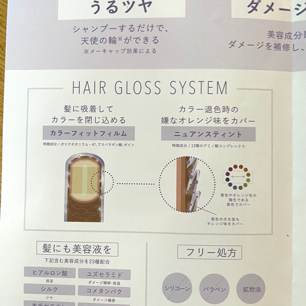 シースルーグロスシャンプー/トリートメント/rasica/市販シャンプーを使ったクチコミ(4枚目)