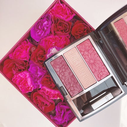 トリオ ブリック パレット<ピュア グロウ> 663 トリプル ブルーム(生産終了)/Dior/アイシャドウパレットを使ったクチコミ(1枚目)