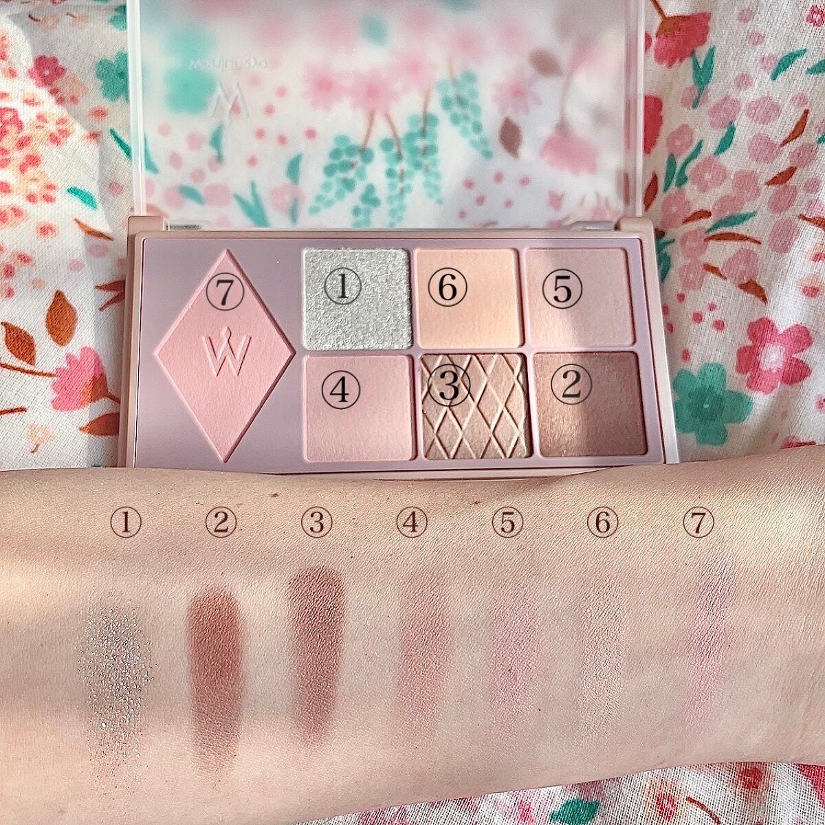 ウォンジョンヨ W デイリームードアップパレット /Wonjungyo/アイシャドウパレットを使ったクチコミ(4枚目)